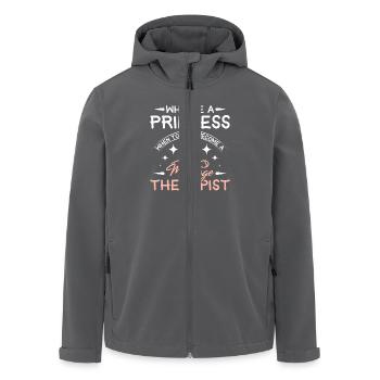 Girl Princess devient massothérapeute - Veste softshell homme en polyester recyclé Stanley/Stella - noir - Devant - AI Model Male 185 light (185cm)