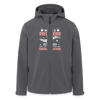 why be a princess when you can become Chiropractor - Men’s Recycled Softshell Jacket by Stanley/Stella - black - Front - AI Model Male 185 light (185cm)