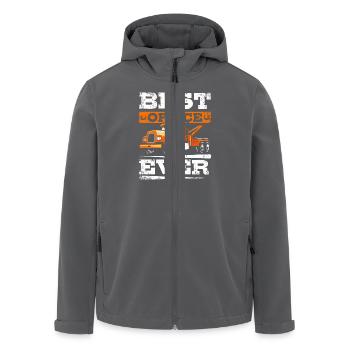 Meilleure dépanneuse de bureau de tous les temps - Veste softshell homme en polyester recyclé Stanley/Stella - noir - Devant - AI Model Male 185 light (185cm)