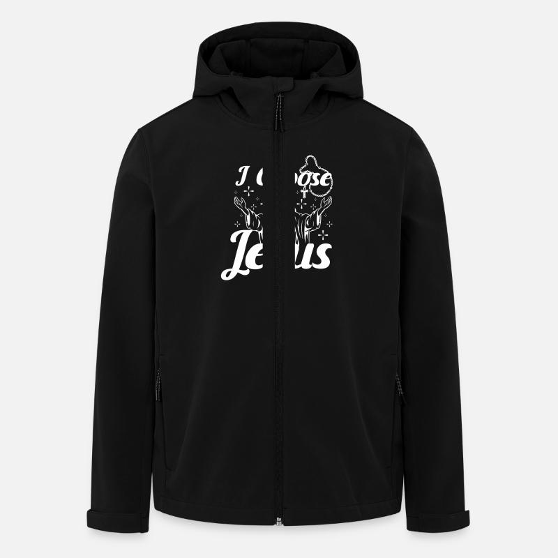 Je choisis jésus - Veste softshell homme en polyester recyclé Stanley/Stella - noir