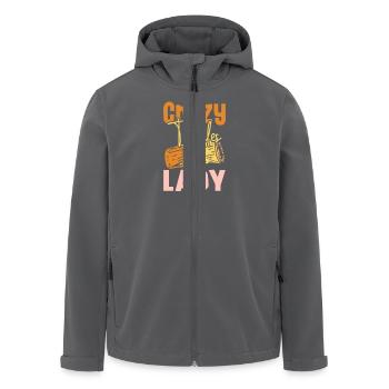 Crazy tamales lady - Men’s Recycled Softshell Jacket by Stanley/Stella - black - Front - AI Model Male 185 light (185cm)