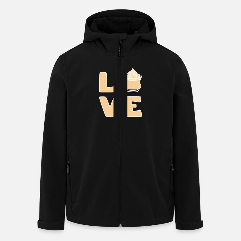 Love eggnog - Recycelte Männer Softshell-Jacke von Stanley/Stella - Schwarz