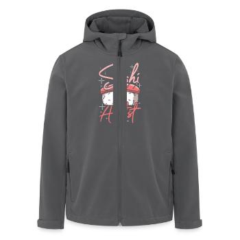Sushi artist - Recycelte Männer Softshell-Jacke von Stanley/Stella - Schwarz - Vorne - AI Model Male 185 light (185cm)