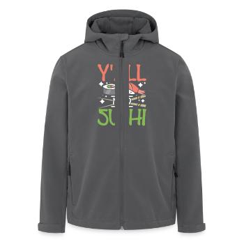 Y'all need sushi - Men’s Recycled Softshell Jacket by Stanley/Stella - black - Front - AI Model Male 185 light (185cm)