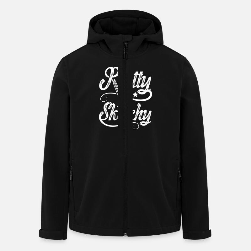 Dessin assez sommaire - Veste softshell homme en polyester recyclé Stanley/Stella - noir