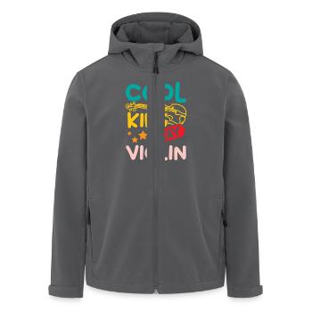 Children Toddlers Cool kids play violin - Recycelte Männer Softshell-Jacke von Stanley/Stella - Schwarz - Vorne - AI Model Male 185 light (185cm)