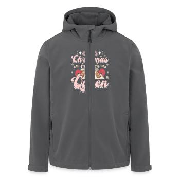 Xmas Christmas cookie baking queen - Men’s Recycled Softshell Jacket by Stanley/Stella - black - Front - AI Model Male 185 light (185cm)