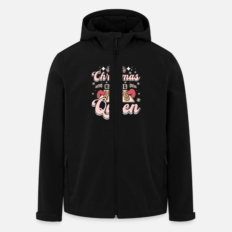 Jul julkaka bakning drottning - Softshelljacka herr i återvunnen polyester Stanley/Stella - svart