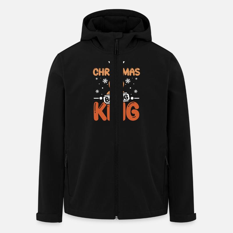 Christmas cookie baking king - Men’s Recycled Softshell Jacket by Stanley/Stella - black