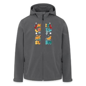 Le plus susceptible d’accrocher un conducteur de dépanneuse de traîneau - Veste softshell homme en polyester recyclé Stanley/Stella - noir - Devant - AI Model Male 185 light (185cm)