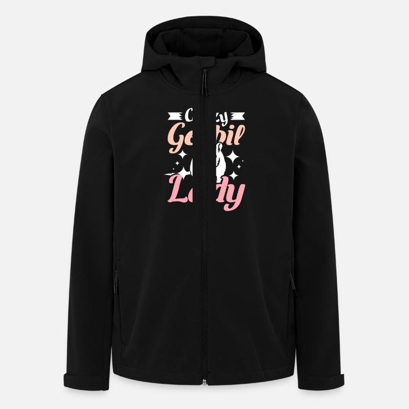 Dame folle de gerbilles - Veste softshell homme en polyester recyclé Stanley/Stella - noir