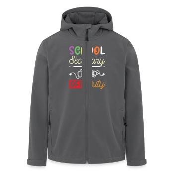 Secrétaire de service de l’école - Veste softshell homme en polyester recyclé Stanley/Stella - noir - Devant - AI Model Male 185 light (185cm)