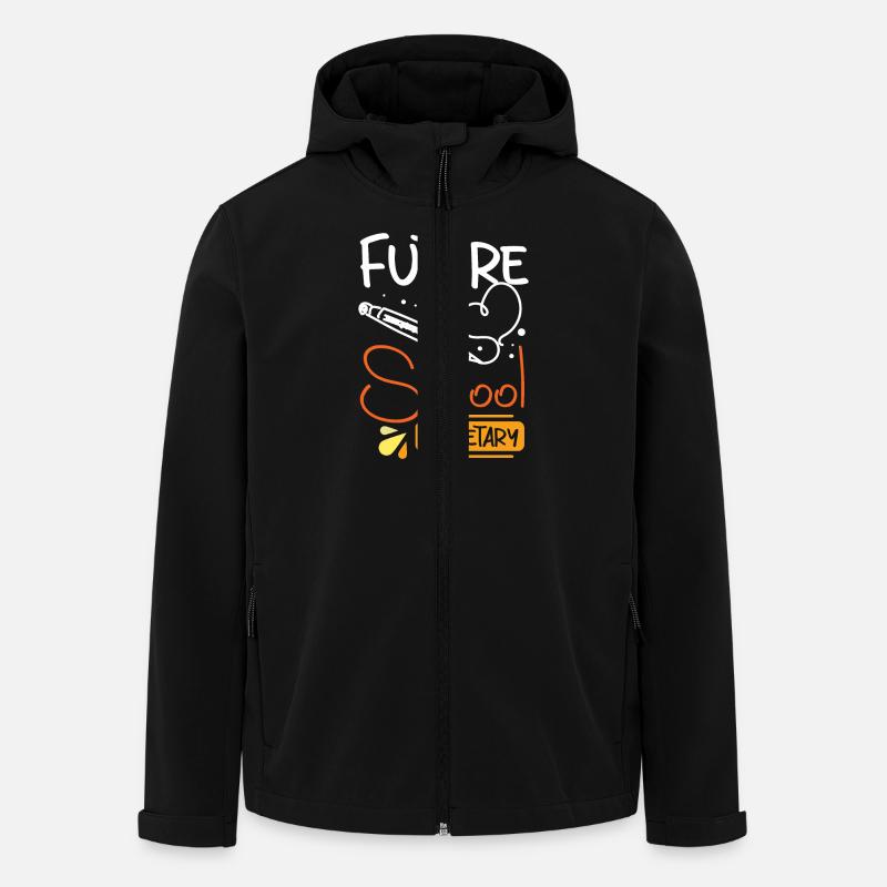 Futur secrétaire d’école - Veste softshell homme en polyester recyclé Stanley/Stella - noir