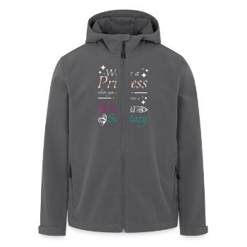 Secrétaire de l’école de princesse - Veste softshell homme en polyester recyclé Stanley/Stella - noir - Devant - AI Model Male 185 light (185cm)