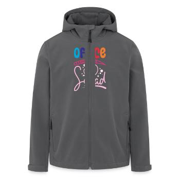 School Secretary Office squad - Men’s Recycled Softshell Jacket by Stanley/Stella - black - Front - AI Model Male 185 light (185cm)