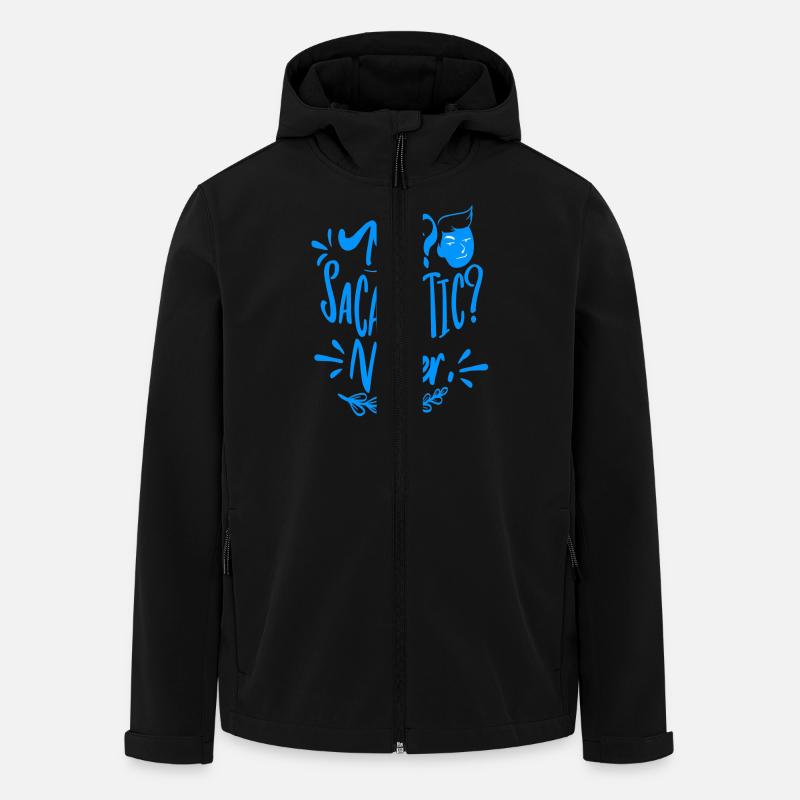 Me? Sarcastic? Never! - Men’s Recycled Softshell Jacket by Stanley/Stella - black