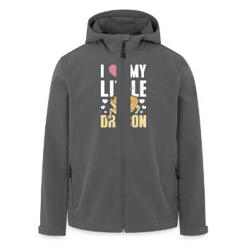 I love my little bearded dragon - Men’s Recycled Softshell Jacket by Stanley/Stella - black - Front - AI Model Male 185 light (185cm)