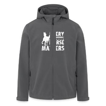 Horse rescue Every horse matters - Recycelte Männer Softshell-Jacke von Stanley/Stella - Schwarz - Vorne - AI Model Male 185 light (185cm)