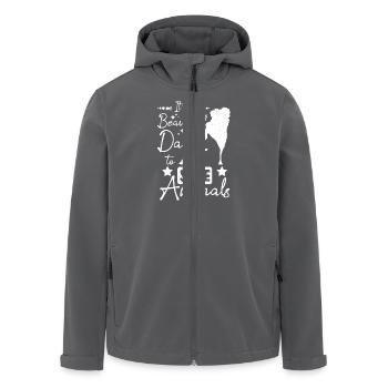 It's a beautiful day to save animals - Recycelte Männer Softshell-Jacke von Stanley/Stella - Schwarz - Vorne - AI Model Male 185 light (185cm)