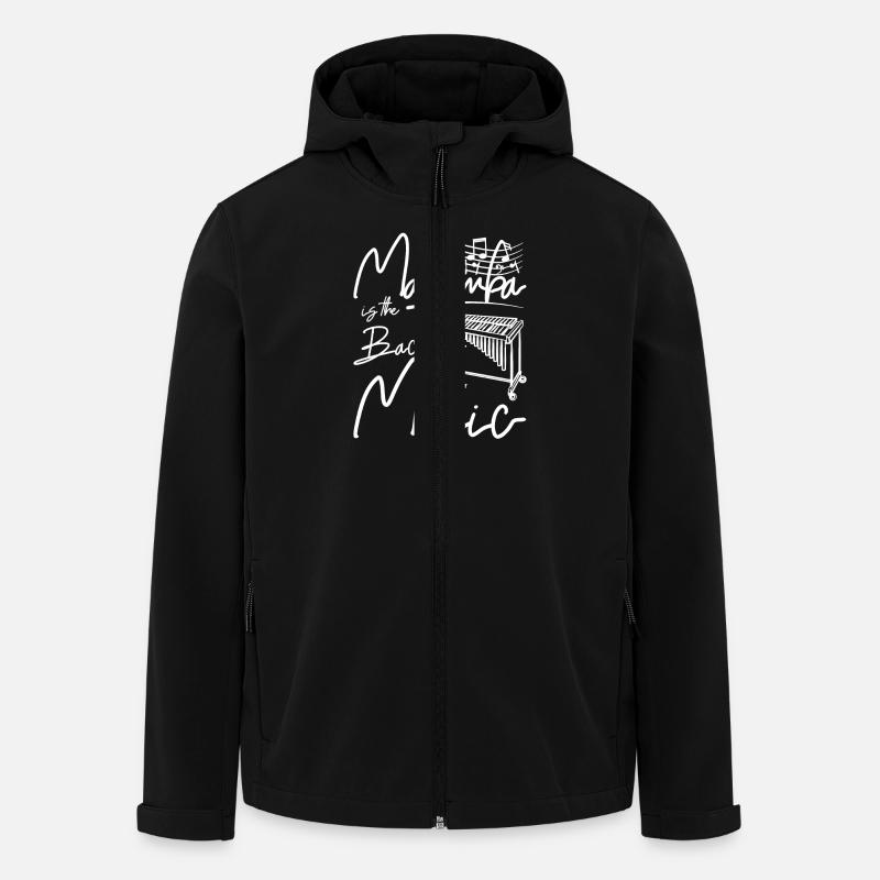 Marimba is the bacon of music - Recycelte Männer Softshell-Jacke von Stanley/Stella - Schwarz