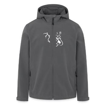 Painted Drawn Saxophonist - Recycelte Männer Softshell-Jacke von Stanley/Stella - Schwarz - Vorne - AI Model Male 185 light (185cm)