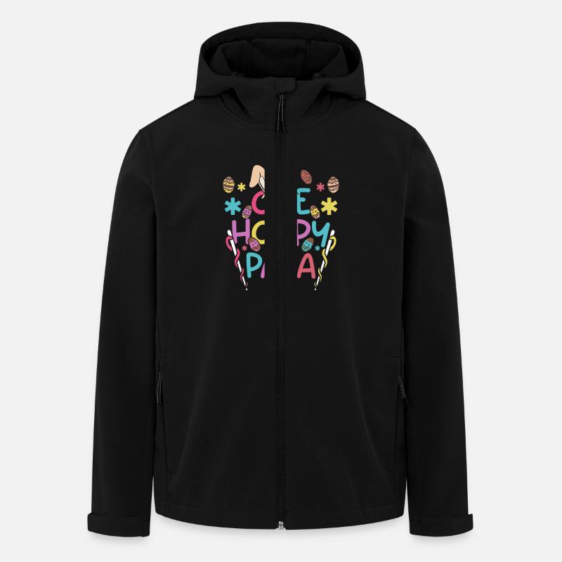 Easter Bunnies One Hoppy Para - Recycelte Männer Softshell-Jacke von Stanley/Stella - Schwarz