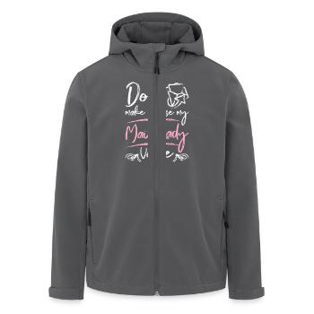 Don't make me use my mail lady voice - Recycelte Männer Softshell-Jacke von Stanley/Stella - Schwarz - Vorne - AI Model Male 185 light (185cm)