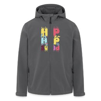 Escouade Hip Hop de Pâques - Veste softshell homme en polyester recyclé Stanley/Stella - noir - Devant - AI Model Male 185 light (185cm)