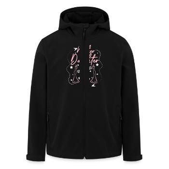 Mère Fille Jour Vacances Voyage Shopping Voyage - Veste softshell homme en polyester recyclé Stanley/Stella - noir - Devant - AI Model Male 185 light (185cm)