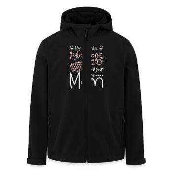 My favorite xylophone player calls me mom - Recycelte Männer Softshell-Jacke von Stanley/Stella - Schwarz - Vorne - AI Model Male 185 light (185cm)