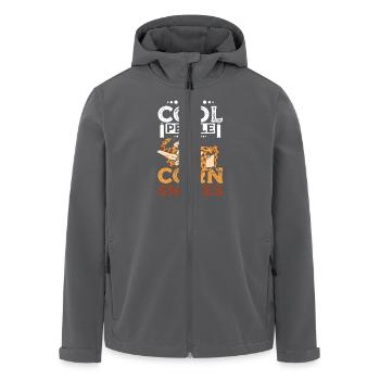 Only cool people have corn snakes - Men’s Recycled Softshell Jacket by Stanley/Stella - black - Front - AI Model Male 185 light (185cm)