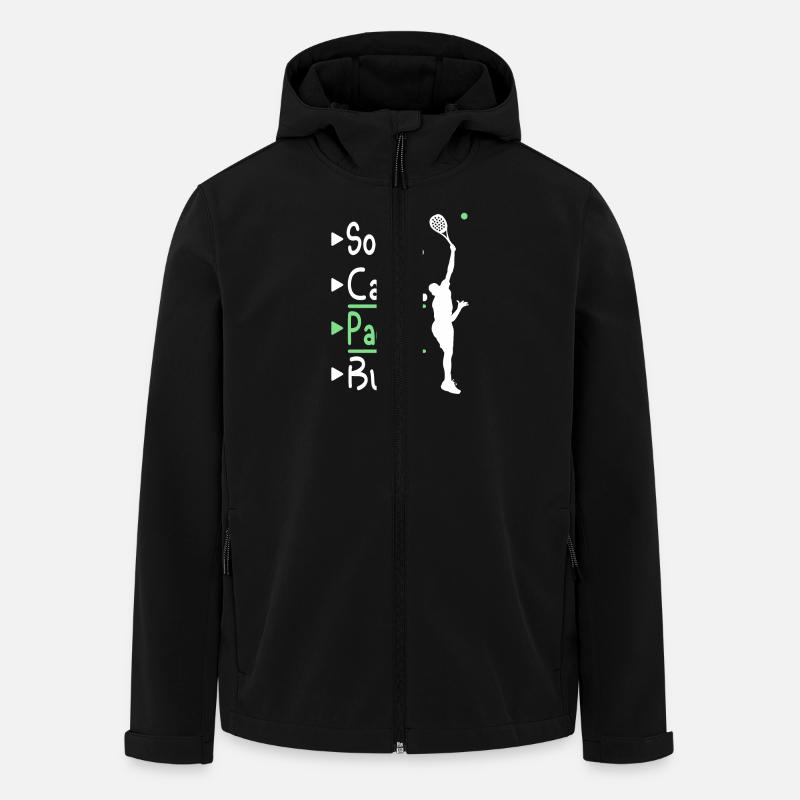 Sorry can't padel buy - Recycelte Männer Softshell-Jacke von Stanley/Stella - Schwarz
