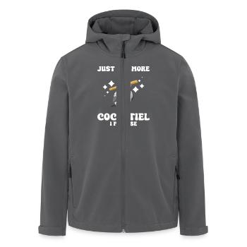 Just one more cockatiel I promise - Recycelte Männer Softshell-Jacke von Stanley/Stella - Schwarz - Vorne - AI Model Male 185 light (185cm)