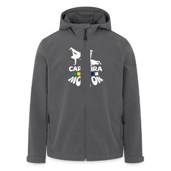 Capoeira mode on - Men’s Recycled Softshell Jacket by Stanley/Stella - black - Front - AI Model Male 185 light (185cm)
