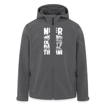 Ne sous-estimez jamais un vieil homme qui joue des timbales - Veste softshell homme en polyester recyclé Stanley/Stella - noir - Devant - AI Model Male 185 light (185cm)