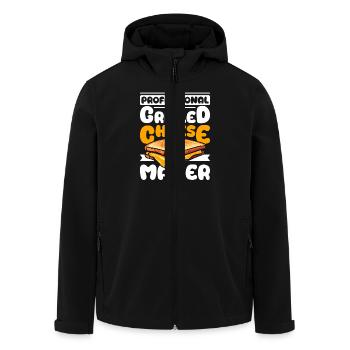 Professional Grilled cheese maker - Recycelte Männer Softshell-Jacke von Stanley/Stella - Schwarz - Vorne - AI Model Male 185 light (185cm)