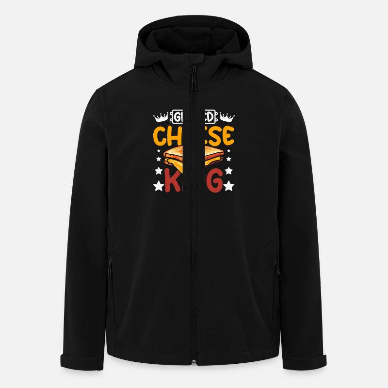 Grilled cheese King - Veste softshell homme en polyester recyclé Stanley/Stella - noir