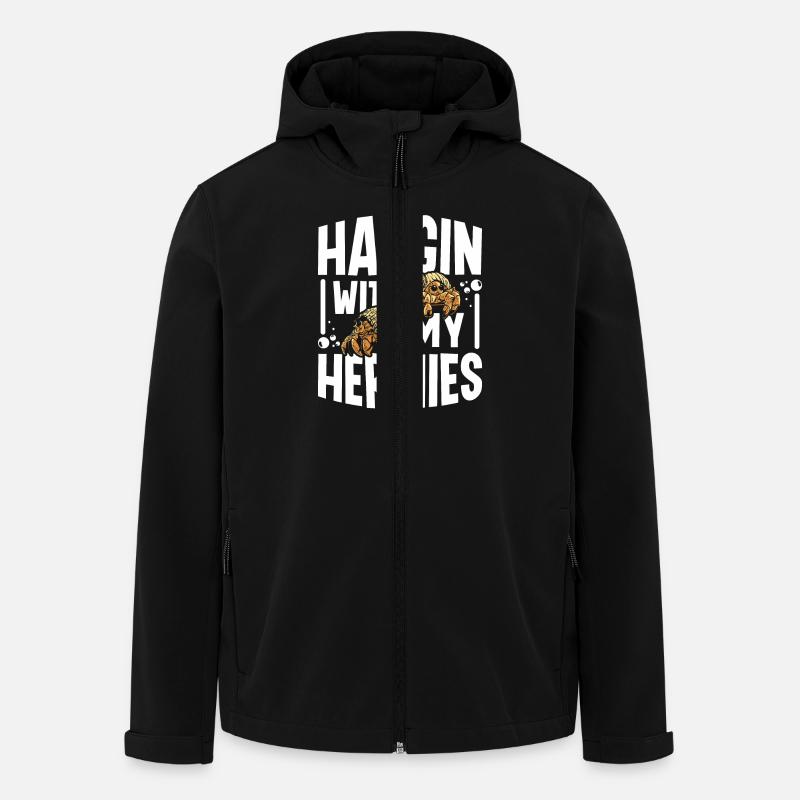 Traîner avec mon bernard-l’ermite Hermies - Veste softshell homme en polyester recyclé Stanley/Stella - noir