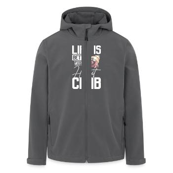 Life is better with a hermit crab - Recycelte Männer Softshell-Jacke von Stanley/Stella - Schwarz - Vorne - AI Model Male 185 light (185cm)