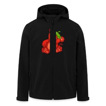 Erdbärchen - Recycelte Männer Softshell-Jacke von Stanley/Stella - Schwarz - Vorne - AI Model Male 185 light (185cm)