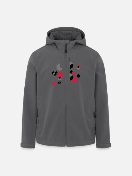 cubist - Men’s Recycled Softshell Jacket by Stanley/Stella - black
