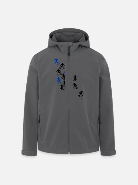 ski runner - Men’s Recycled Softshell Jacket by Stanley/Stella - black