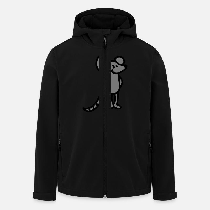 Maus - Recycelte Männer Softshell-Jacke von Stanley/Stella - Schwarz