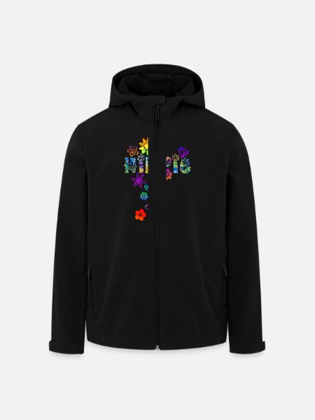 HIPPIE - Veste softshell homme en polyester recyclé Stanley/Stella - noir