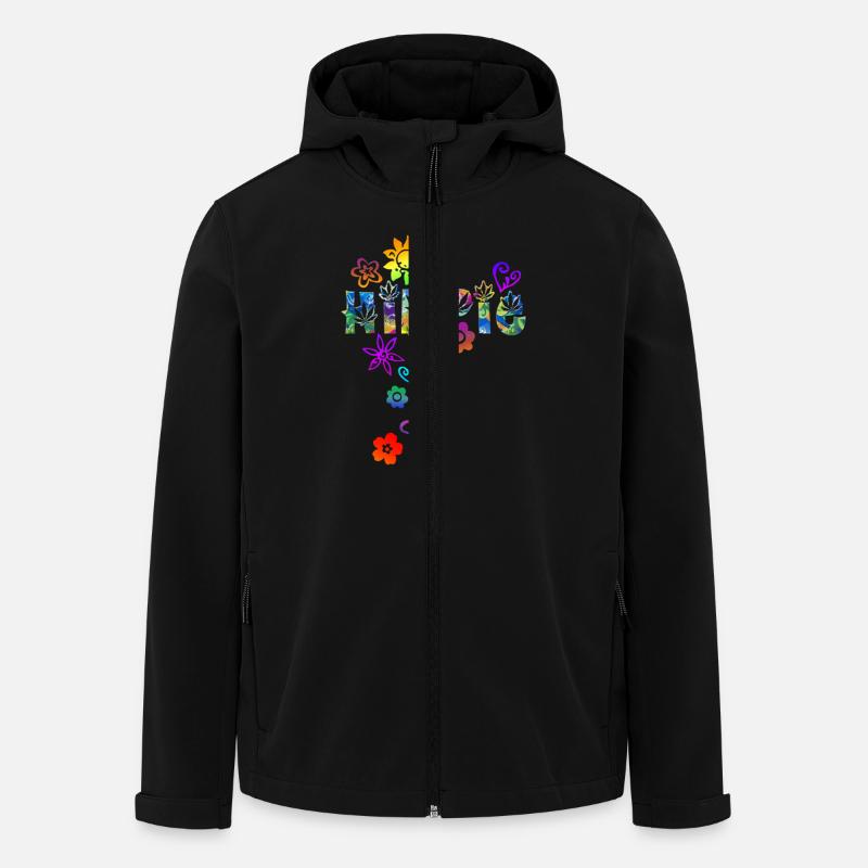 HIPPIE - Men’s Recycled Softshell Jacket by Stanley/Stella - black