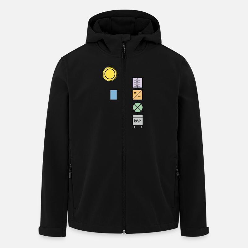 Photovoltaiksystem - Recycelte Männer Softshell-Jacke von Stanley/Stella - Schwarz