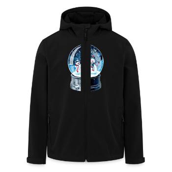 Weihnachten Schneekugel - Men’s Recycled Softshell Jacket by Stanley/Stella - black - Front - AI Model Male 185 light (185cm)