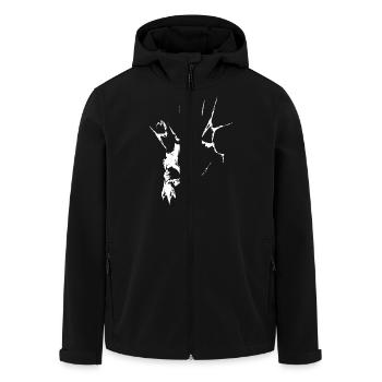 Punk dead - Veste softshell homme en polyester recyclé Stanley/Stella - noir - Devant - AI Model Male 185 light (185cm)