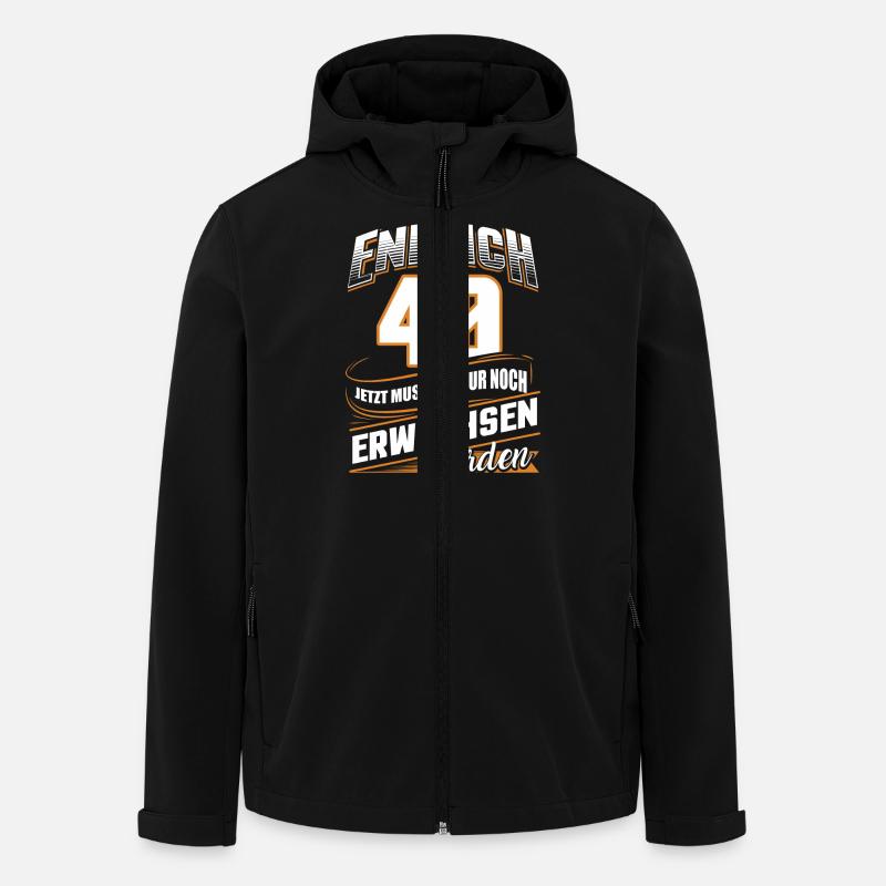 40 Jahre Geburtstag Geburtstag Erwachsenen - Recycelte Männer Softshell-Jacke von Stanley/Stella - Schwarz