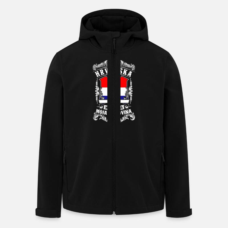 HRVATSKA - Croatia - Kroatien - Veste softshell homme en polyester recyclé Stanley/Stella - noir